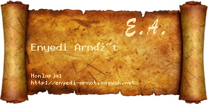 Enyedi Arnót névjegykártya